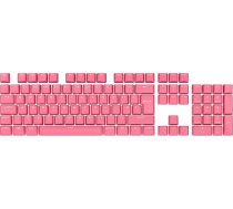 Corsair PBT Double-Shot PRO Keycap Mod Kit (dubultā šāviena PBT taustiņu vāciņi, standarta apakšējās rindas saderība, teksturēta virsma, 1,5 mm biezas sienas ar apgaismotu fontu, O-Ring amortizatori komplektā) Rogue Pink