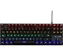 G-Lab Keyz Mercury TKL mehāniskā spēļu tastatūra USB TKL formāta spāņu izkārtojums RGB LED programmējama spēļu tastatūras slēdzis Outemu Red PC/PS4/PS5