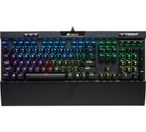 Corsair K70 RGB PRO vadu mehāniskā spēļu tastatūra - Cherry MX Red lineārais slēdzis - dubultā izsaukuma PBT taustiņi - iCUE saderīga - AZERTY FR - PC, Mac, Xbox - melna