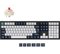 Keychron Q6 Max QMK/VIA Bluetooth Wireless /2,4 GHz/USB-C Wired Custom Mechanical Keyboard, DE-ISO pilna izmēra programmējamas pogas RGB Backlit Hot-Swappable Gateron Red Switch