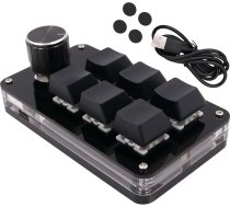 Tiardey One Handed Macro Mechanical Keyboard 6 taustiņu mini spēļu tastatūra ar 1 taustiņiem biroja spēļu medijiem