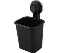 Giilayky 1 x zobu suka turētājs Piesūcekņa kauss Plastmasas zobu pastas uzglabāšanas kaste virtuvei Vannas istaba Tualete Black
