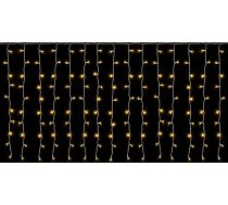 Salcar 3 m 5 m 6 m 10 m LED gaismas aizkars + 3 m barošanas vads, dekoratīvās LED pasaku gaismas ar 200 400 šļakatspējīgām LED diodēm, 31 V drošs barošanas avots, 8 darbības režīmi ar atmiņas funkciju, silti balts, 3m