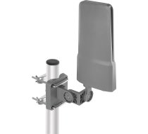 EMOS Āra antena ar pastiprinātāju attālai uztveršanai, VHF/UHF/DAB ārējā TV antena DVB-T/DVB-T2 televīzijai, 0-80 km diapazons, iebūvēts LTE cut filtrs, 4G, 5G filtrs