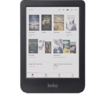 Kobo Clara Clara Colour krāsaina e-lasītājs, 6 collu krāsains E Ink Kaleido™ 3 displejs bez atspīdumiem, tumšā režīma opcija, ūdensizturīgs, audiogrāmatas, 16 GB atmiņa, melns