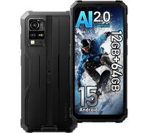 Blackview BV4800SE Android 15 āra mobilais tālrunis 2025, 12GB + 64GB/2TB, 6,56 collu HD+ āra viedtālrunis NFC, 16MP AI kamera, 5100mAh, IP68 ūdensizturīgs būvlaukumu mobilais tālrunis, Dual SIM 4G