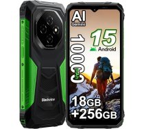 Blackview Fort 1 Android 15 ДЃra mobilais tДЃlrunis bez lД«guma 2025, 18GB + 256GB ДЃra viedtДЃlrunis 4G, 16MP AI kamera, 6,56 collu HD+ ekrДЃns, 10000mAh, IP68 Е«densizturД«gs bЕ«vlaukuma mobilais tДЃlrunis