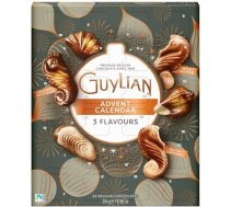 Guylian Adventes kalendārs 254G Atpakaļskaitīšana līdz Ziemassvētkiem ar 24 gardām šokolādes konfektēm katrai dienai Svētku atpakaļskaitīšanas inventāra pildītājs Secret Santa Pure Luxury