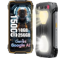 Blackview BV7300 Āra viedtālrunis 15000 mAh, 18GB + 256GB (2TB), Dual 800LM Camping Light, 6,67 collu 90Hz displejs, āra mobilais tālrunis bez līguma Android, NFC/50MP+32MP+Night Vision 20MP