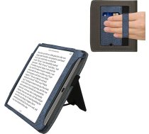 kwmobile Korpuss saderīgs ar Pocketbook Era/Era Colour Case - Flip korpuss ar siksniņu - mākslīgās ādas vāciņš - tumši zils tumši pelēks