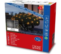 LED gaismas tīkli, melns kabelis, 100 x 100 cm