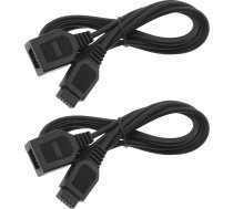 YINETTECH Pack of 2 9-Pin Extension Cable for Game Consoles 1,8 m garš galvenās sistēmas kontrollera pagarinājums Saderīgs ar Sega 2 Generation Saderīgs ar Genesis Host