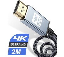sweguard 4K HDMI kabelis 4K @ 60Hz 18 Gbps Ātrdarbīgs HDMI 2.0 neilona pīts kabelis ar zeltītiem savienotājiem un Ethernet audio atgriešanās kanālu Saderīgs ar video 4K UHD 2160p HD 1080p