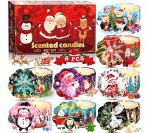 RDDAIPE 8 Stück Duftkerzen Geschenkset, 2.5OZ Duftkerzen Set, Sojawachs Kerzen Geschenkset, Weihnachts Duftkerze für Frauen, Duftkerze Set für Weihnachten/Geburtstag/Kollegen Geschenke