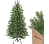 SALCAR Premium mākslīgā egle 150 cm - pilnībā PE - apaļas mīkstas skujas dabīgi zaļā krāsā - augstas kvalitātes metāla pamatne - eleganta Ziemassvētku dekorēšana