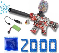 Asgard Gelsoft Gel Blaster Water Rifle - M16 dzeltena kravas automašīnas šautene ar 2000 šāvienu gēla munīciju - ūdens lodīšu pistole 7-8 mm - automātiskā ūdens pistole - hidrogēla rotaļlieta āra apstākļiem 0,5 džoula