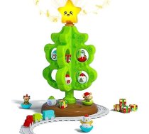 Mana pirmā Ziemassvētku eglīte maziem bērniem, muzikāla, izgaismota Montessori dekoratīvā rotaļlieta ar rotājumiem, mini vilciena komplekts, šūpojošās rotaļlietas, pirkstu lelles, dāvanas bērniem, zīdaiņiem, zēniem, meitenēm
