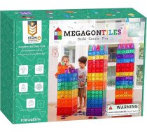 110gab Premium Magnētiskās plāksnes | STEM Authenticated | Magnētiskie klucīši | Magnētiskās rotaļlietas | Magnētiskie konstruktori | Maziem bērniem, zēniem, meitenēm, 3-10 gadus veciem | Ideju grāmatas un glabāšanas soma
