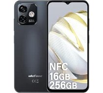 Ulefone viedtālrunis Note 16 Pro ar 16GB + 256GB Android 13 Mobilais tālrunis bez līguma, 50MP + 8MP Dual Camera 6,52" HD+ 4400mAh, NFC, 4G Dual SIM Android viedtālrunis 5GHz WiFi/Face
