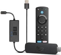 Amazon Fire TV Stick 4K ar Wi-Fi 6 atbalstu un straumēšanu Dolby Vision/Atmos un HDR10+ režīmā, kā arī misijas USB barošanas kabelis