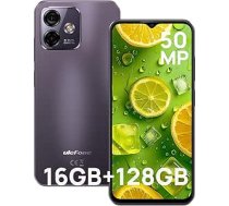 Ulefone Note 16 Pro viedtālrunis bez līguma, 16GB + 128GB/SD-256GB Mobilais tālrunis 4400mAh ar 50MP kameru Octa Core 6,52 collu HD+ 5Ghz WiFi Android 13 Dual SIM pirkstu nospiedumi/Face ID/4G/GPS/OTG/Purple