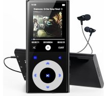 64GB MP3 atskaņotājs Bluetooth 5.3, 2,4 collu bezzaudējumu Hi-Fi skaņa Pārnēsājams MP3 atskaņotājs ar austiņu skaļruni, balss ierakstīšana, FM radio, e-grāmatu atbalsts 128GB mūzikas atskaņotājs sportam un ceļojumiem