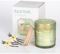 Vaniļas aromāta svece stiklā, aromātiskās sveces ar hermētisku vāku, 230 g dabīgā sojas vaska svece ar 2 daktīm, deg 30-60 stundas, lieliska Ziemassvētku dāvanu ideja vīriešiem un sievietēm