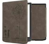 kwmobile Korpuss saderīgs ar Pocketbook InkPad 4 / Color 3 / Color 2 / Vivlio InkPad 4 / InkPad Color 3 Korpuss - mākslīgās ādas vāciņš - Dandelion Love Grey