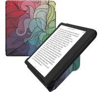 kwmobile Aizsargvāciņš saderīgs ar Kobo Kobo Libra Colour/Tolino Vision Colour - mākslīgās ādas vāciņš - eReader Cover Case - krāsa Rush Pink Blue Green