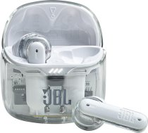 JBL Tune Flex Ghost In-Ear Bluetooth austiņas, trokšņu slāpēšanas austiņas ar 32 stundu ilgu darbības laiku, White Ghost (atjaunotas)