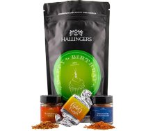 Hallingers Happy Birthday Green - Dzimšanas dienas dāvanu komplekts Wonder Bag Nougat Busserl, Steak Spice & Grill Spice Vīriešu lieta (soma) - Mātes dienas dāvana un dāvanu idejas Tēva dienai | Dzimšanas dienas laba vēlējumi