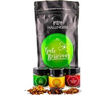 Hallingers Get Well Soon - apsveikuma dāvanu komplekts Wonder Bag Dāvanu komplekts Herbal Tea, Fruit Tea & Roibusch Tea - Wish Recovery (Bag) - dāvanu idejas Ziemassvētki un dāvanas Adventes kalendārs Dzimšanas diena Laime