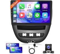 2G + 64G bezvadu Carplay Android 13 Auto radio 2 DIN Toyota Aygo Peugeot 107 Citroën C1 2004-2014 10,1 collu auto radio ar Android auto navigāciju GPS WiFi Mirror Link Bluetooth FM/RDS/DAB