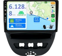 [6GB + 128GB] Android 14 Auto radio Peugeot 107 Toyota Aygo Citroen C1 2005-2014-[Integrēts CarPlay/Android Car/DSP/GPS]-10.1 collu IPS 2.5D kamera + MIC-DAB/Mirror Link/Bluetooth 5.0/360