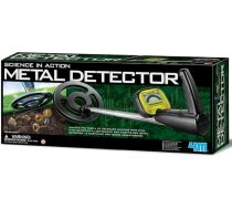 4M 00-03933 Metāla detektors, augsta precizitāte, liels LCD displejs ar fona apgaismojumu, augsta jutība, pagarināms stienis no 45 līdz 80 cm, regulējams detektēšanas leņķis, piemērots bērniem