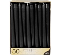 Papstar līmētās sveces/turiņu sveces Bordo krāsā, 50 gab., diametrs 2,2 cm, augstums 25 cm, ilgs degšanas laiks, deg bez kvēpiem, piemērotas ēdināšanai, mājsaimniecībai un svinībām # 10392