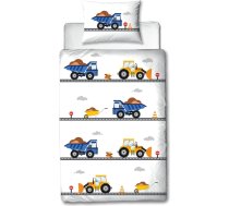 MTOnlinehandel TRAUMHELDEN Bērnu gultas veļa 135 x 100 cm Flannele/Flannelette - 1 spilvendrāna 40 x 60 cm + 1 segas pārvalks 100 x 135 cm - augstas kvalitātes zēnu gultas veļa (kokvilna, flanele/flannele, 100 x 135 + 40)