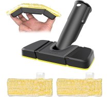 3 gabali Karcher tvaika tīrītāju piederumiem, Kärcher elastīga rokas sprausla un mikrošķiedras drāniņa Karcher SC1 SC2 SC3 SC4 SC5 un darba virsmām, polsterējumiem, grīdām, flīzēm, aizkariem, melns