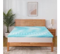 ESSENCE SLEEP matrača pārvalks 160 x 200 cm, ērts putu matrača pārvalks, augstums 5 cm, 7 zonu ergonomisks matrača pārvalks, olu čaumalas griezums, bez pārvalka, sertificēts CertiPUR CertiPUR, 160 x 200 cm