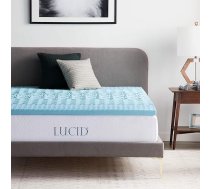 Lucid 5 cm matrača pārvalks ar aizsargzonām un dzesējošām želejas putām, 150 x 190 cm