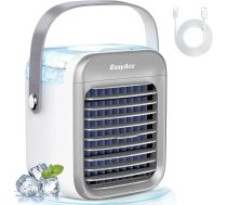 EasyAcc Mobilie gaisa kondicionieri, Mini gaisa kondicionēšanas galda ventilatori, gaisa dzesētājs, 300 ml, var pievienot ūdens ledu, 7 LED gaismas, neliels personīgais galda ventilators, birojam, mājai