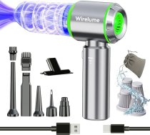 Wirelume rokas auto putekļsūcējs bezvadu jaudīgs 25 000Pa spēcīgs ciklona sūkšanas bezsuku motors portatīvs uzlādējams viegls mājdzīvnieku matu transportlīdzeklis mājas birojs