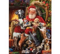 Vermont Christmas Company Santa's Little Friends Advent kalendārs (Ziemassvētku kalendārs) ar svētku attēliem
