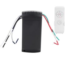 Griestu ventilatora tālvadības pults komplekts uztvērējs un tālvadības pults 3-in-1 tālvadības pults ar gaismas vadības pulti ventilatora kontrolei un ātruma tālvadības pulti mājai un birojam Pārnēsājamie apgaismojuma piederumi
