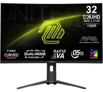 Monitors mag 321cupdf 31,5 collu/led/uhd/curved/160hz/melns