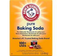 ARM & HAMMER Cepamā soda, tīra cepamā soda, amerikāņu 1. uzticamākais cepamās sodas zīmols, 454 g