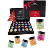 Hallingers 24 vannas sāls adventes kalendāru komplekts ar Nāves jūras sāli (840 g) - sieviešu palutināšanas programma - Ziemassvētki (luksusa kaste) - Ziemassvētku adventes kalendārs - vecākiem