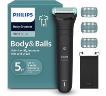 Philips Bodygroom Series 5000 - trimmeris vīriešiem ar trīskāršu aizsardzības skūšanās sistēmu intīmai lietošanai 100% drošs dušā 100 minūšu darbības laiks Modelis BG5470/15