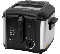 Clatronic FR 3649 Fryer 1600 W 2,5 L eļļas tauku ietilpība Nepārtraukti regulējams termostats 130 °C - 190 °C Nerūsējošais tērauds Pielietojums Melns