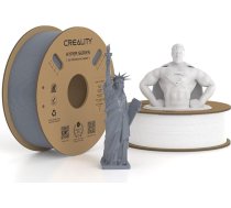 Creality Hyper PLA filaments 1,75 mm 2 kg, balts un pelēks, 30-600 mm/s ātrgaitas PLA 3D printeru filaments, 2 iepakojumi, 1 kg spole (2,2 lbs), PLA, izmēru precizitāte +/-0,02 mm, vairumam 3D printeru